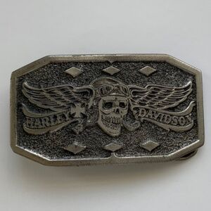 Vintage 1975 Harley-Davidson Belt Buckle – Great American Co –Serial #602 USA